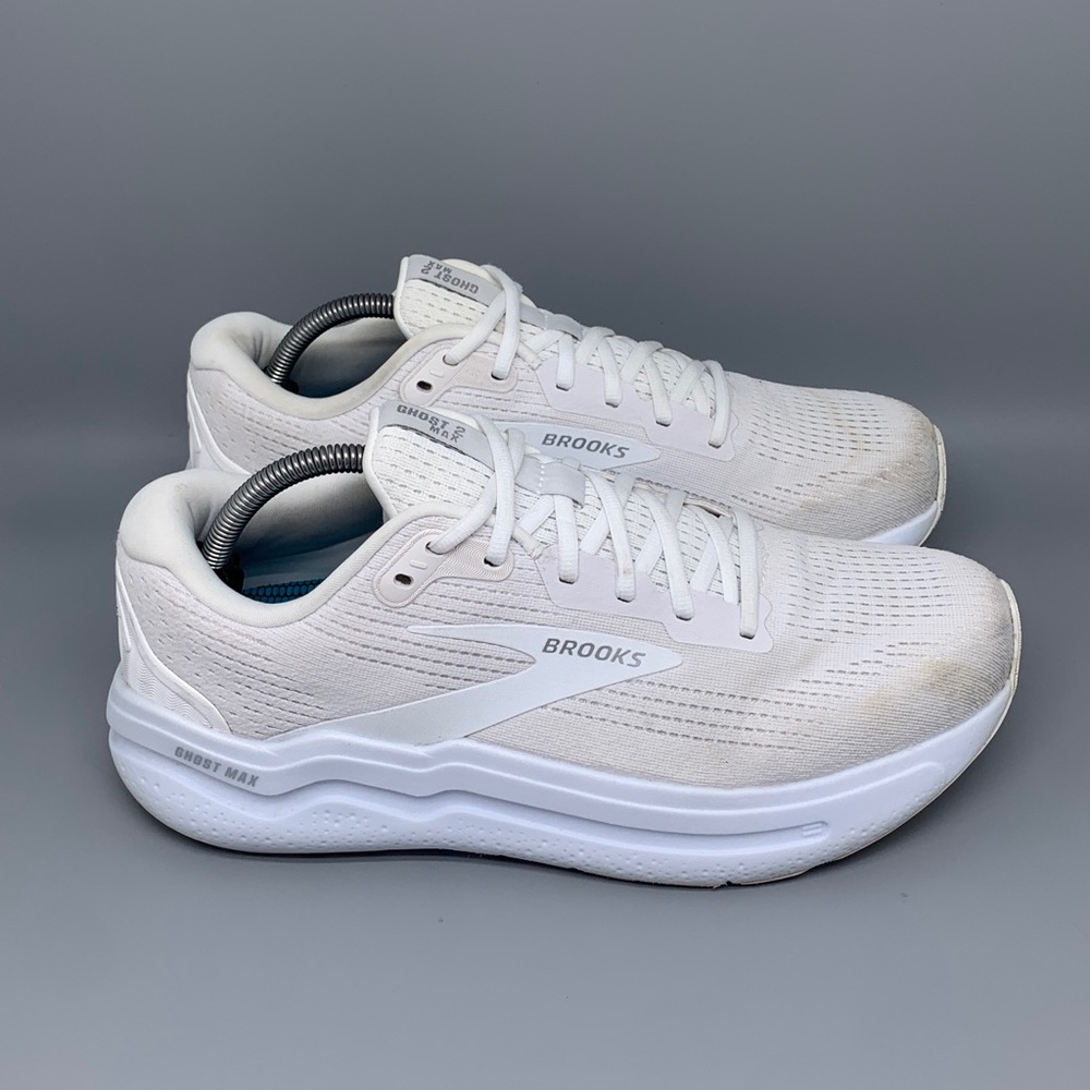 Brooks Ghost Max 2 White Running Shoes 1204201B168 Women’s Sz 12B